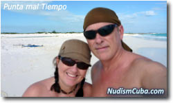 Lily & Normand at Punta Mal Tiempo, Cayo Largo